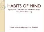 HABITS OF MIND - slide 1