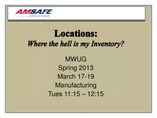 Locations: Where the hell is my Inventory?
