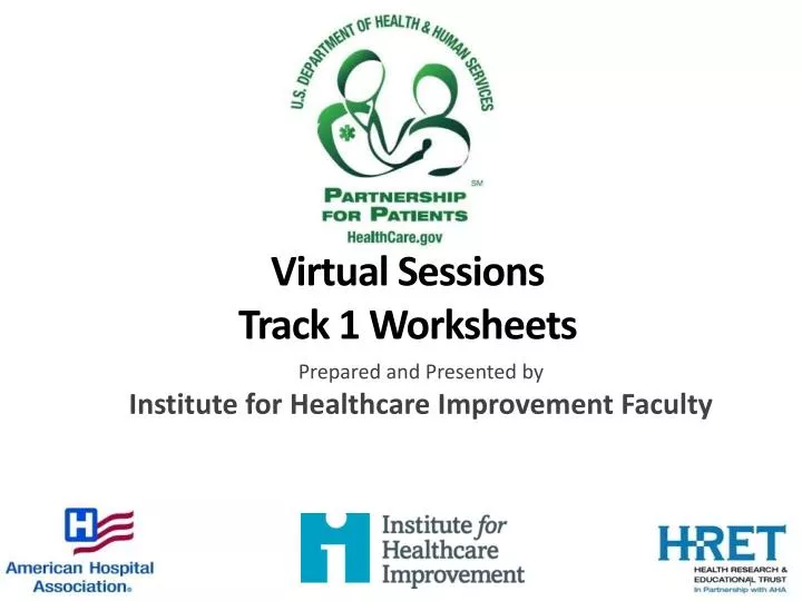 virtual sessions track 1 worksheets