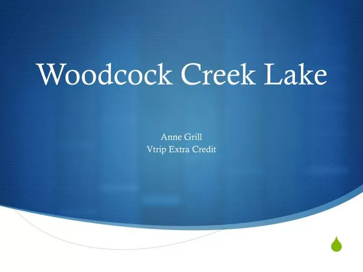 woodcock creek lake