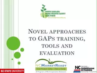 Novel approaches to GAPs training, tools and evaluation