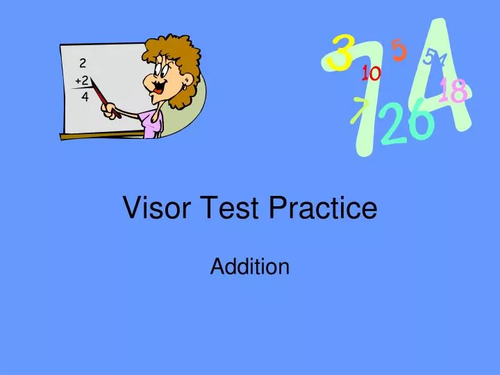 visor test practice