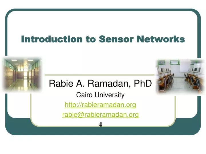 introduction to sensor networks