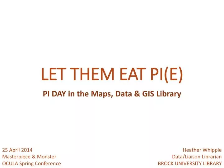 let them eat pi e