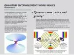 Quantum mechanics and gravity? - slide 1