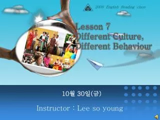 Instructor : Lee so young