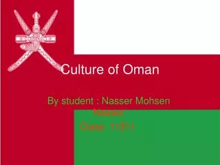 Culture of Oman