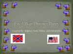 Civil War Dinner Party - slide 1