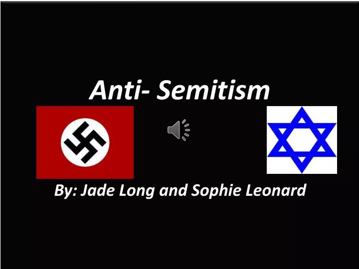 anti semitism by jade long and sophie leonard