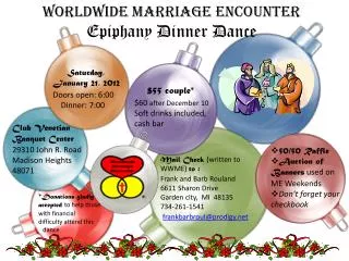 worldwide marriage encounter epiphany dinner dance