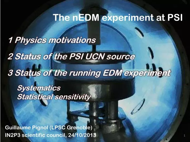 the nedm experiment at psi