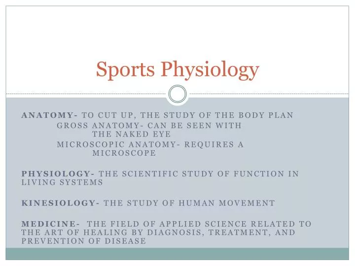 sports physiology