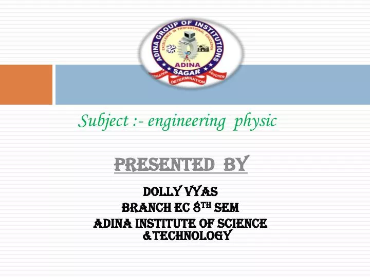subject engineering physic