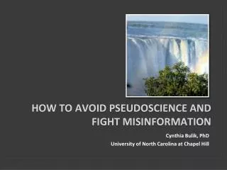 How to avoid pseudoscience and fight misinformation