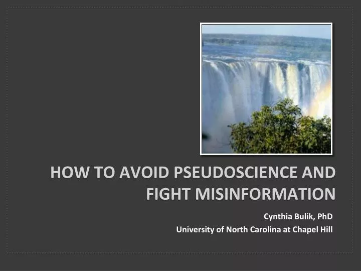 how to avoid pseudoscience and fight misinformation