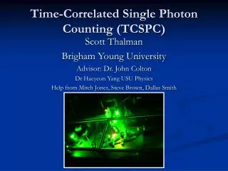 Time-Correlated Single Photon Counting (TCSPC)