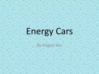 Energy Cars