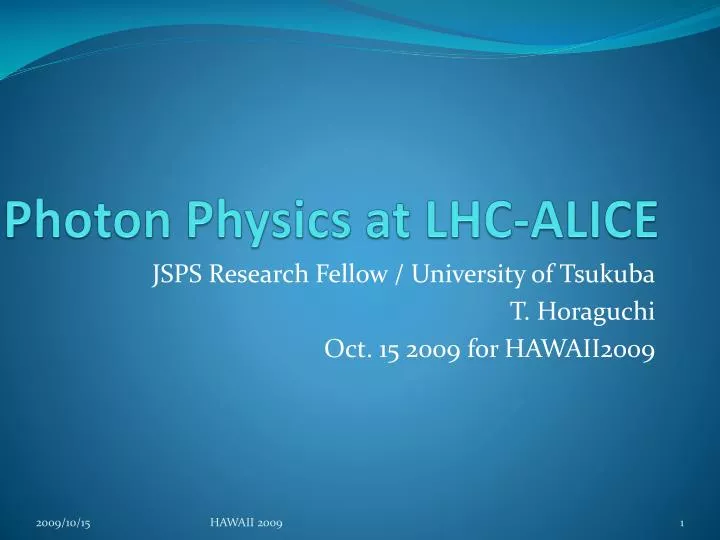 photon physics at lhc alice