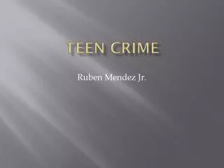 Teen crime