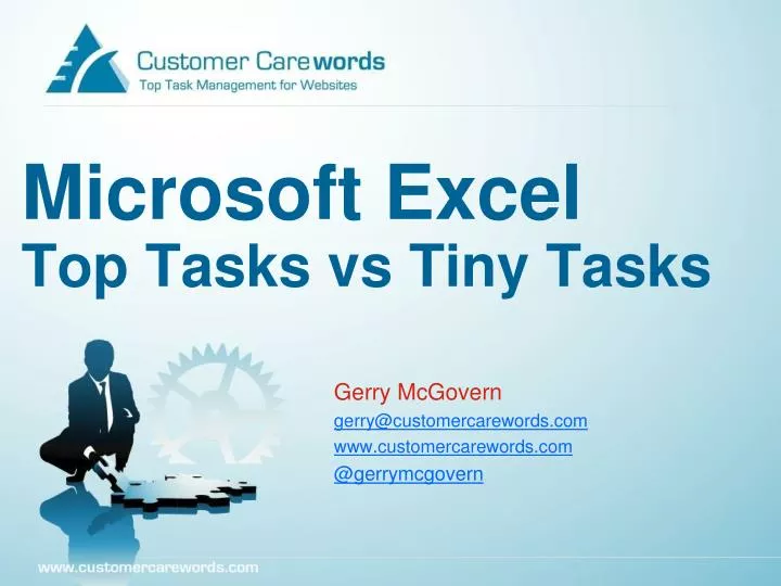 microsoft excel top tasks vs tiny tasks