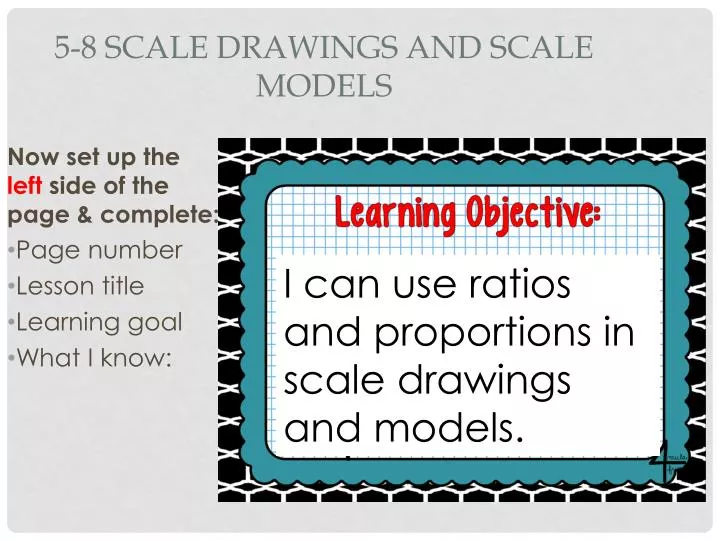 5 8 scale drawings and scale models