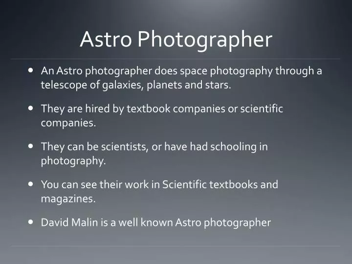 astro photographer