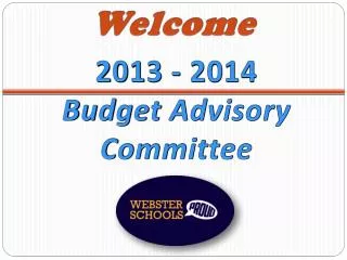 2013 - 2014 Budget Advisory Committee