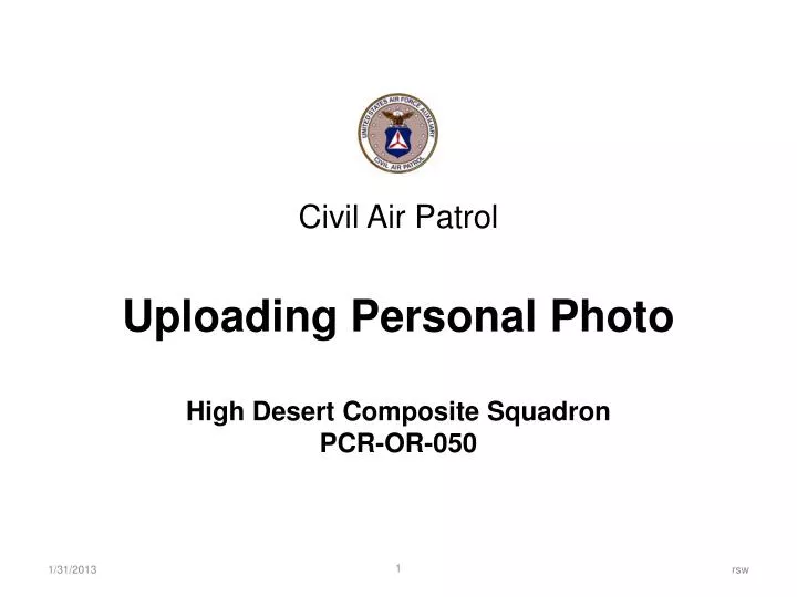 civil air patrol uploading personal photo high desert composite squadron pcr or 050