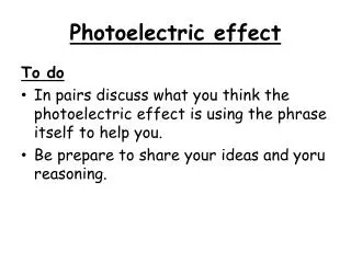 Photoelectric effect