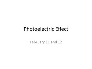 photoelectric effect