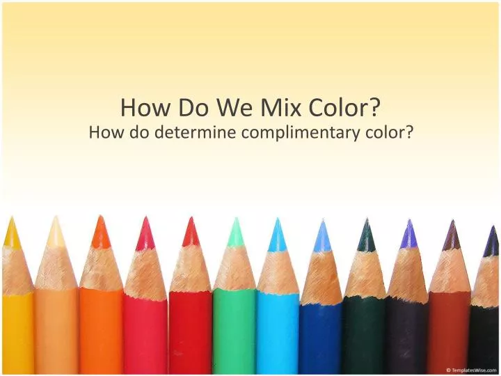 how do we mix color