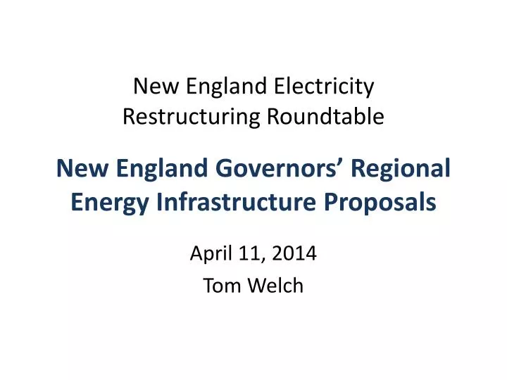 new england governors regional energy infrastructure proposals