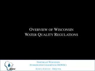 Overview of Wisconsin Water Quality Regulations