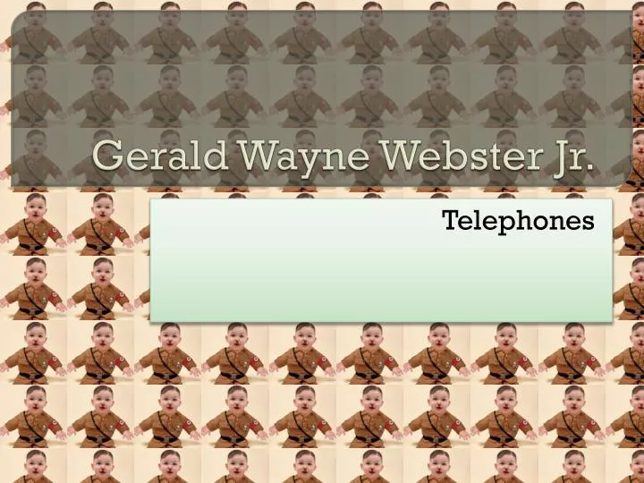 gerald wayne webster jr