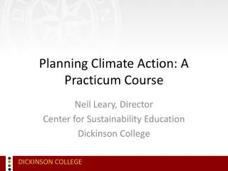 Planning Climate Action: A Practicum Course