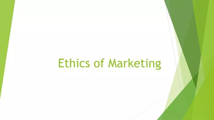 ethics of marketing