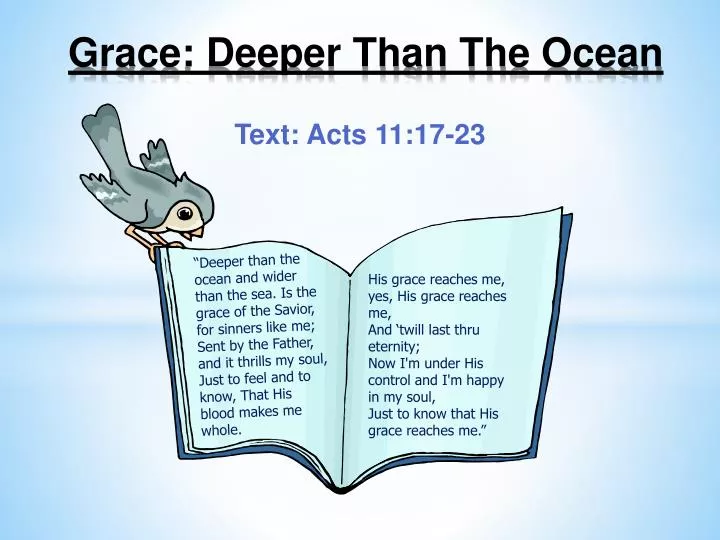 grace deeper than the ocean