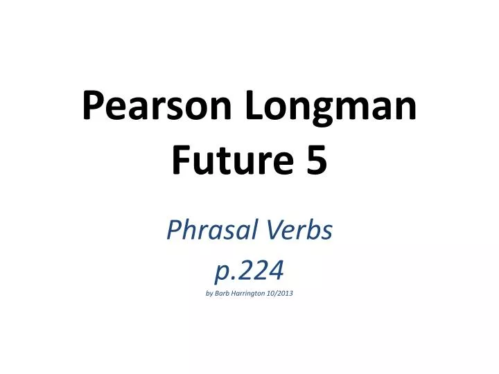 pearson longman future 5