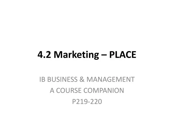 4 2 marketing place
