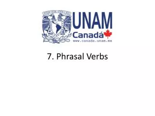 7. Phrasal Verbs
