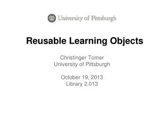 Reusable Learning Objects