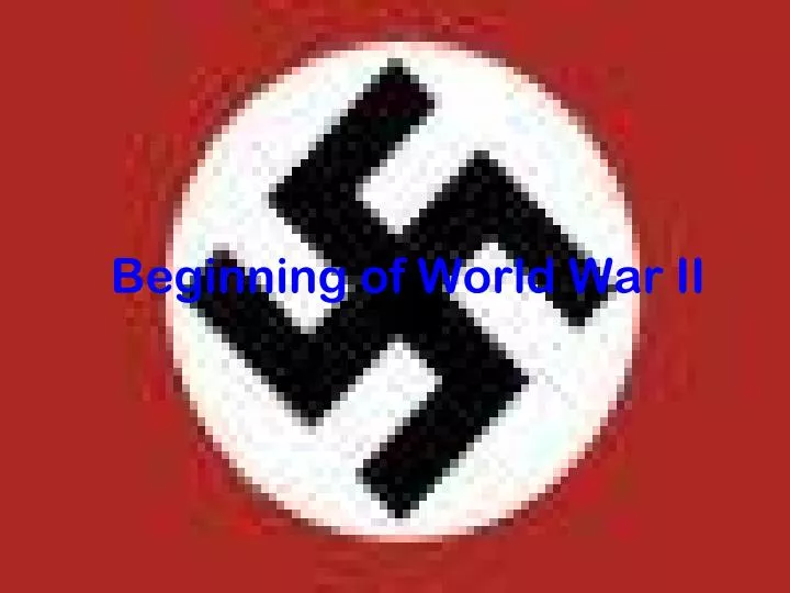 beginning of world war ii