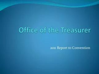 Office of the Treasurer