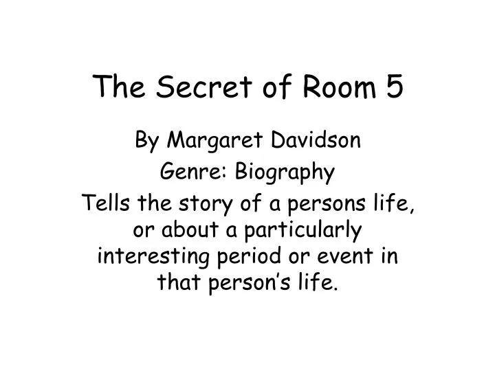 the secret of room 5