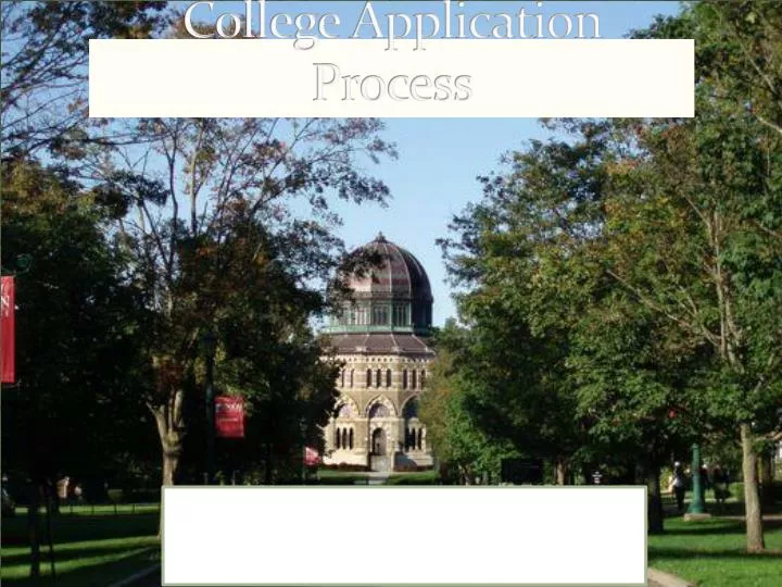college application process