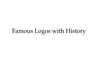 Famous Logos with History
