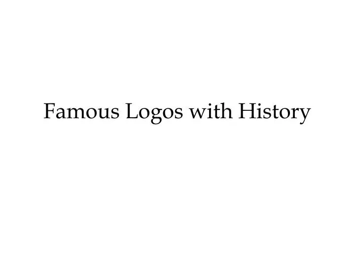 famous logos with history