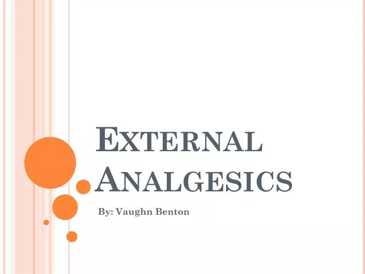 external analgesics