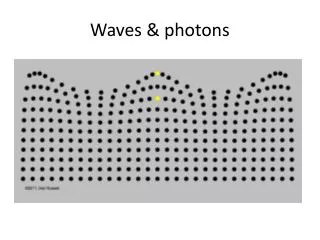 Waves &amp; photons
