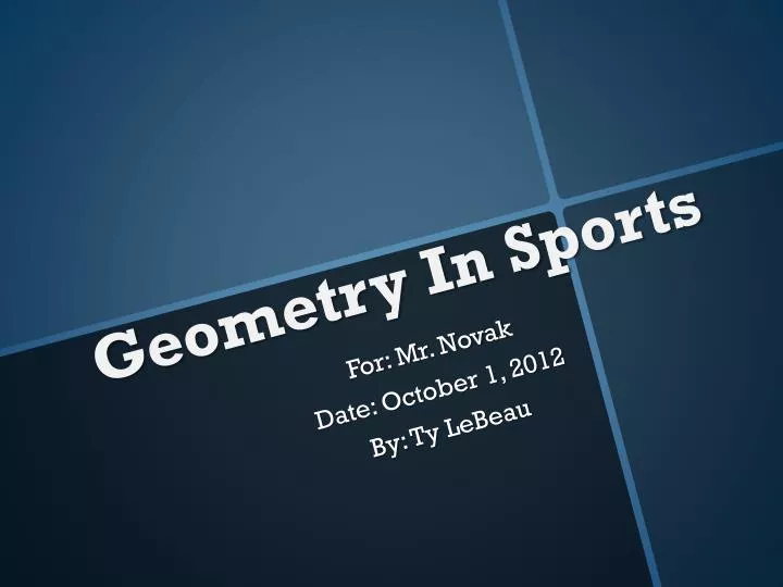 geometry in sports